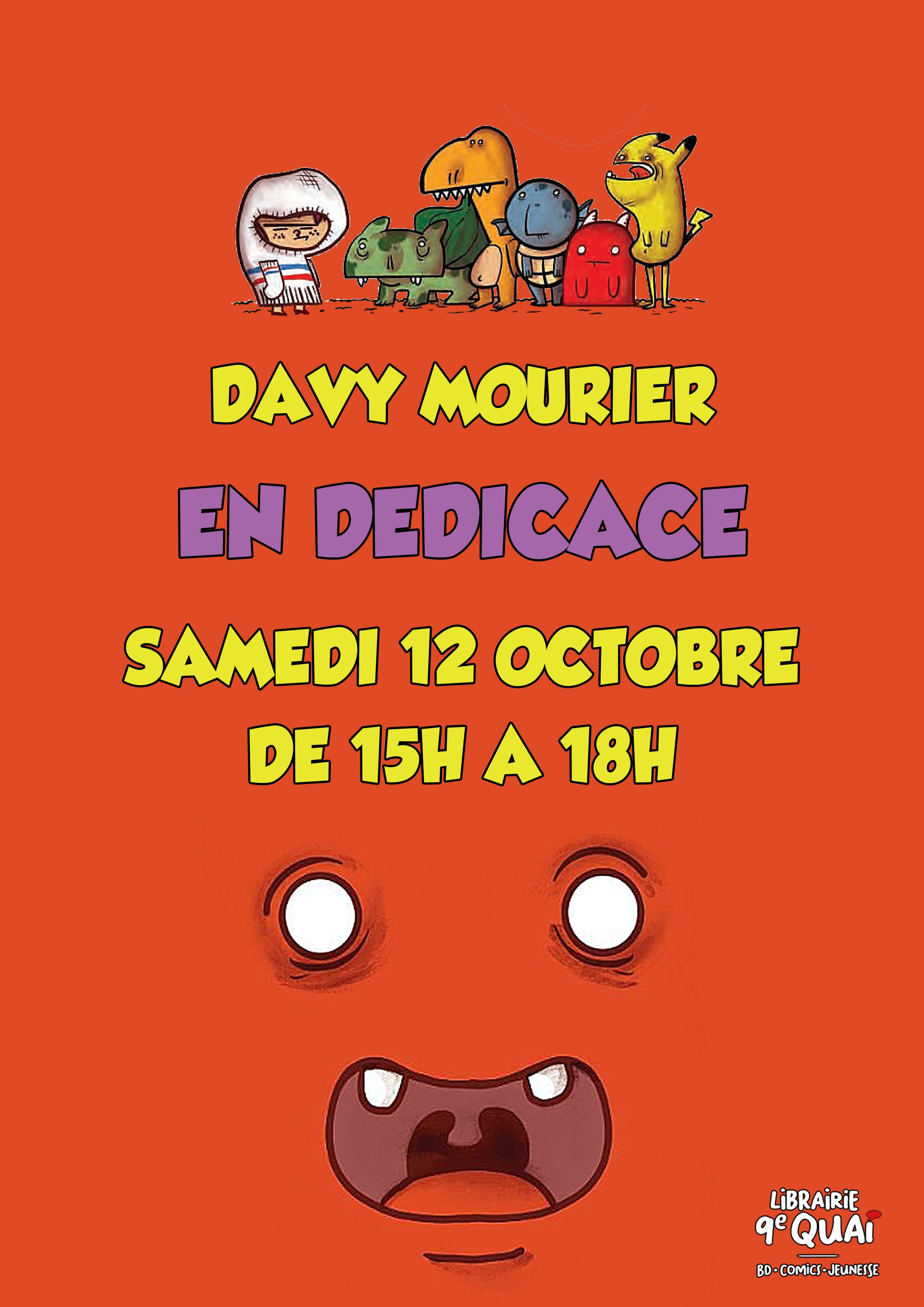 Affiche Davy Mourier en dédicace