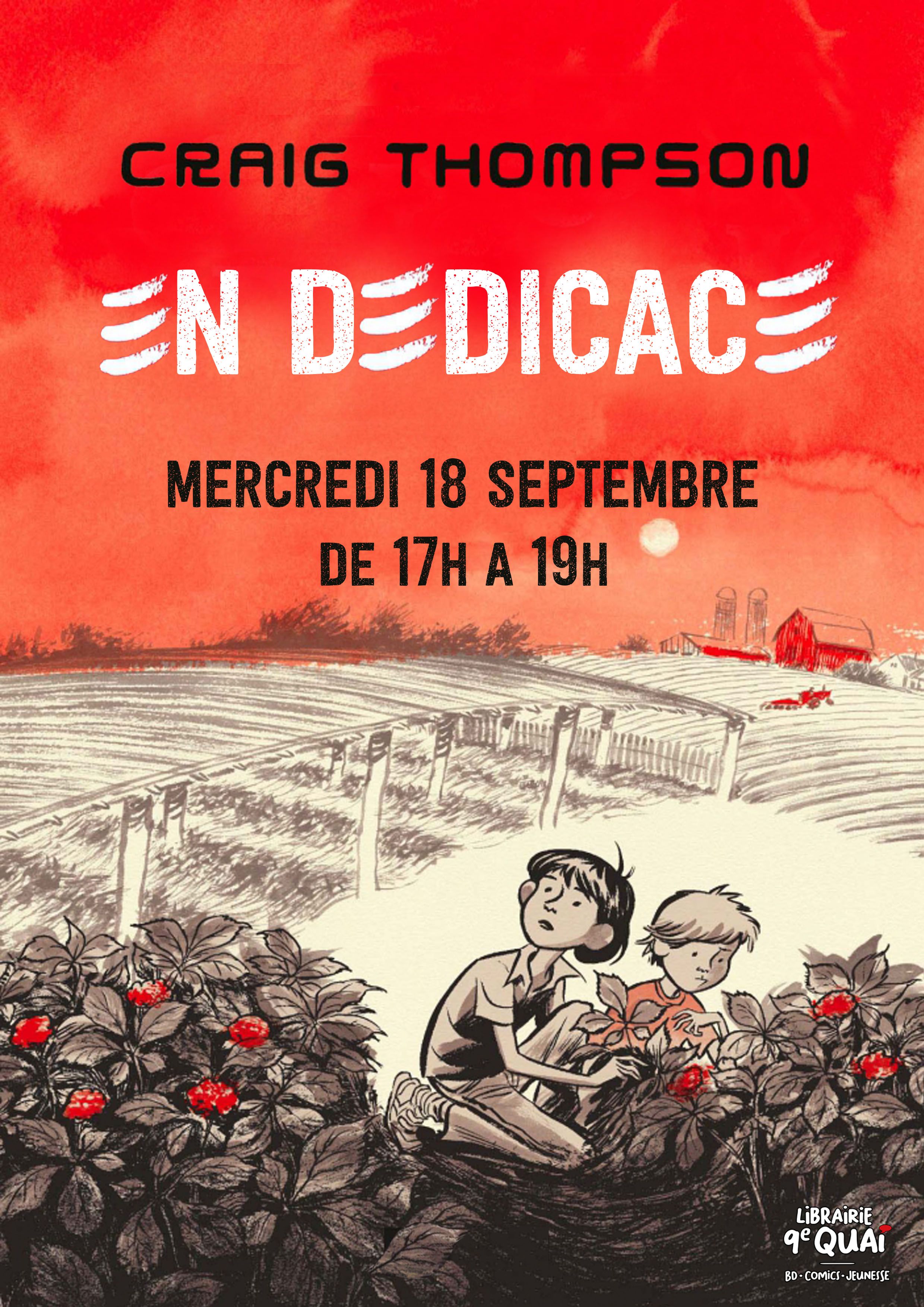 Affiche dédicace Craig Thompson